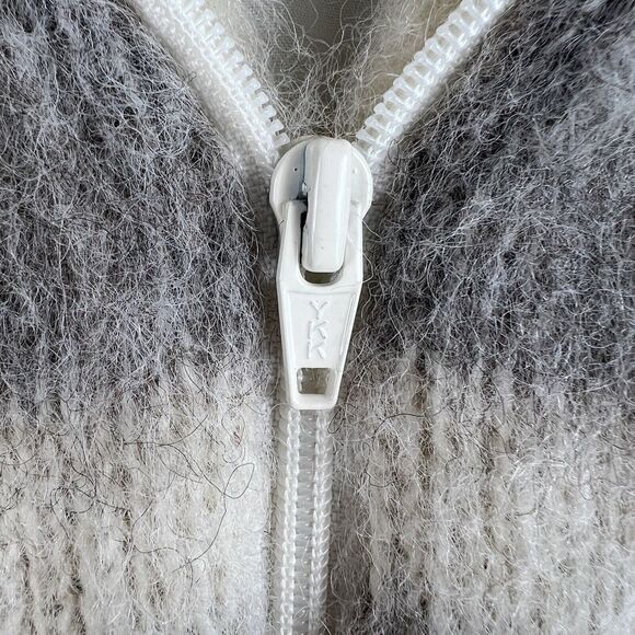 Vintage Caldwell Tip Top Sweater Womens XL Striped Full Zip Wool Long Sleeve - Picture 3 of 12